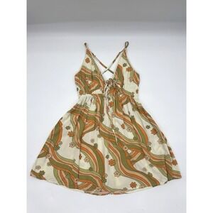 Wild Fable Babydoll Dress XS Hippie Psychedelic Bohemian Summer Indie Retro Vibe